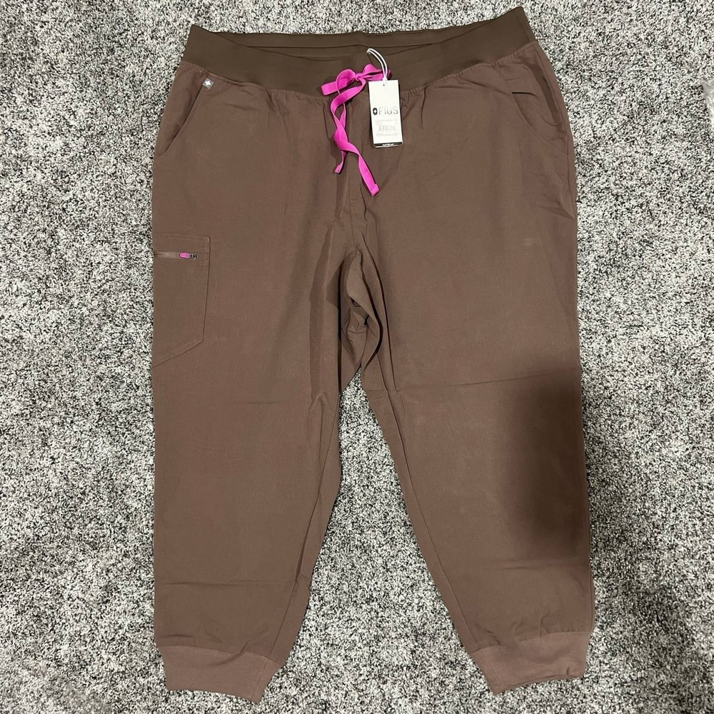FIGS Zamora Jogger Scrub Pants Women NWT Brown - 3XLT